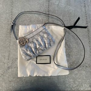 Silver Gucci crossbody